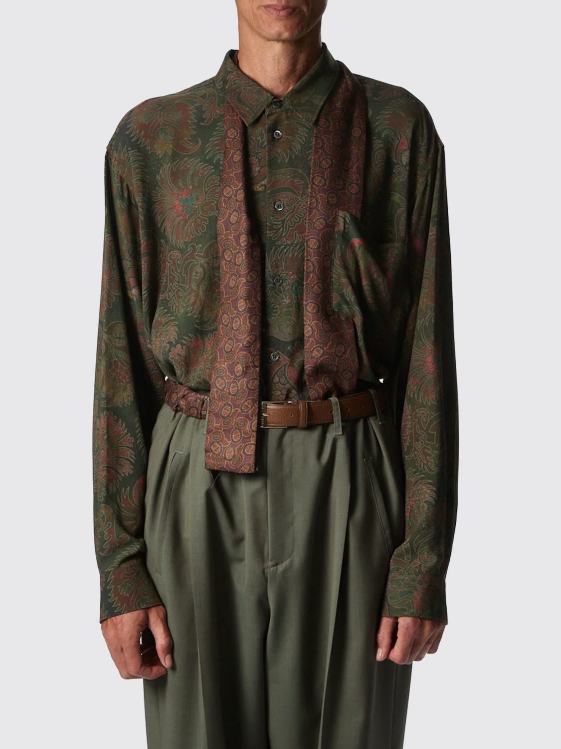 Shirt Men color Green