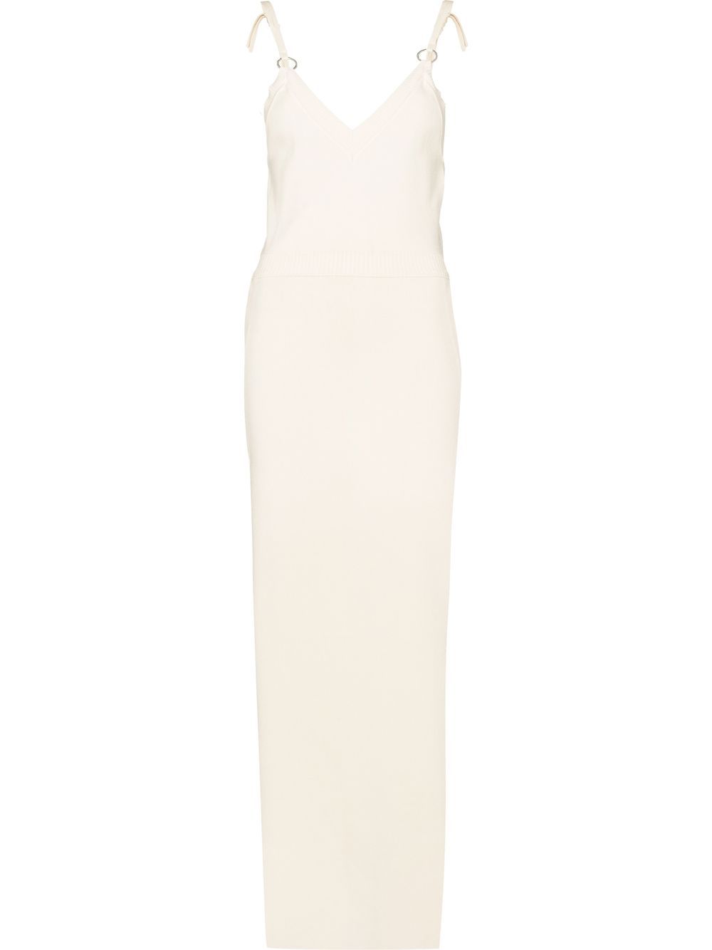 Cut out-detail maxi dress - Neutrals