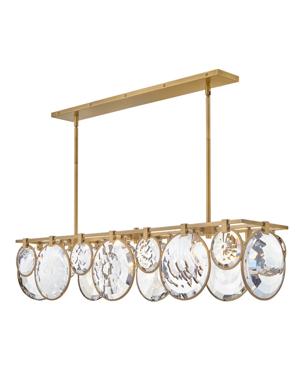 Heritage Brass LED Linear Chandelier from the Nala Collection