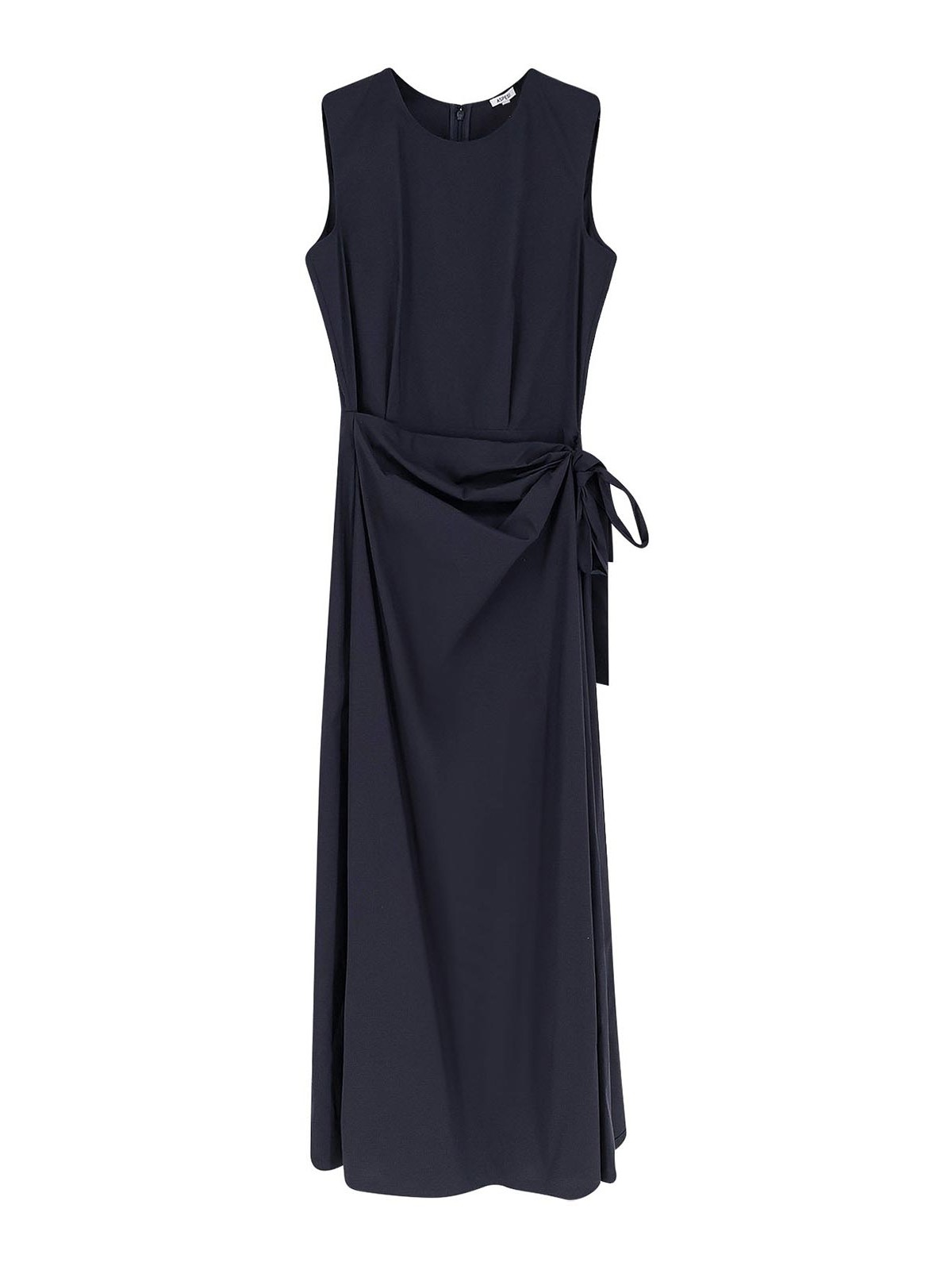 Midi Dress With Drape