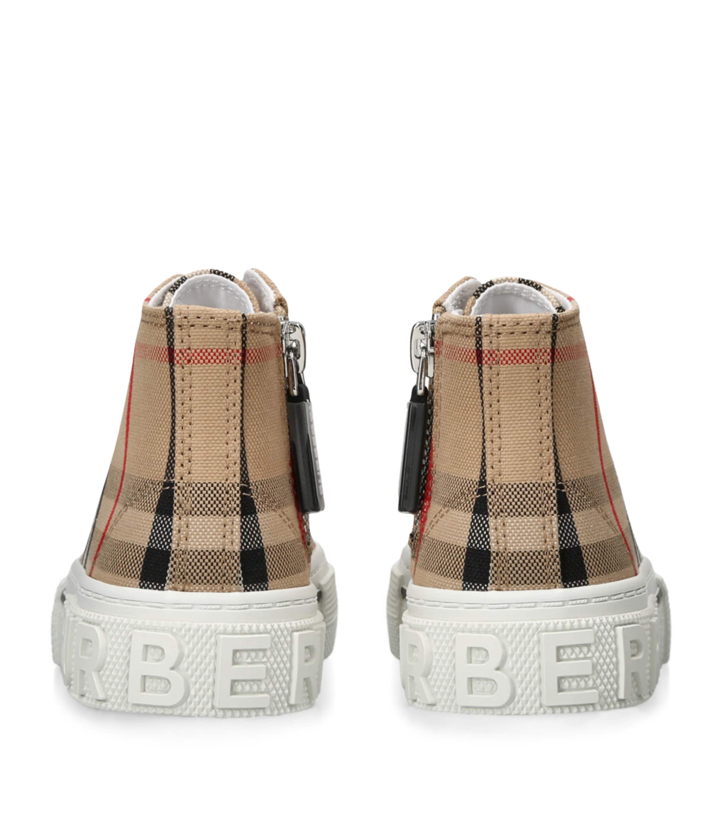 Check High-Top Sneakers