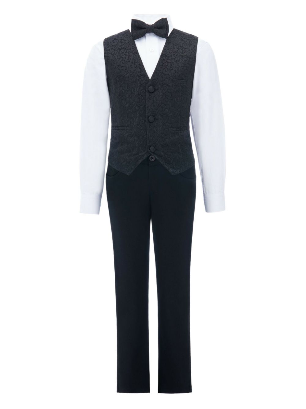 Floral-print suit set - Black