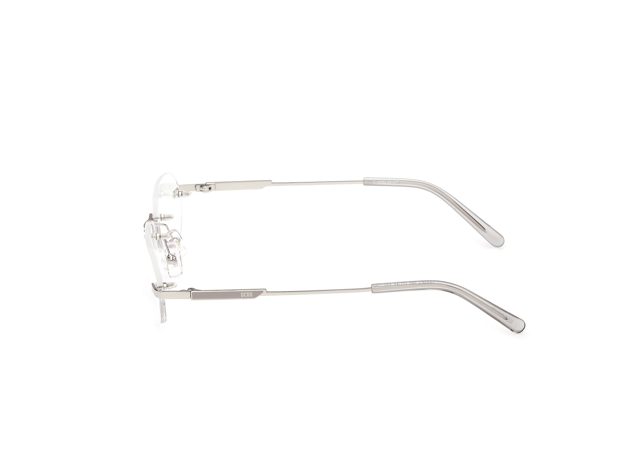 GCDS Unisex GCDS GD5057 16 Optical frames Metal Palladium Round Norma