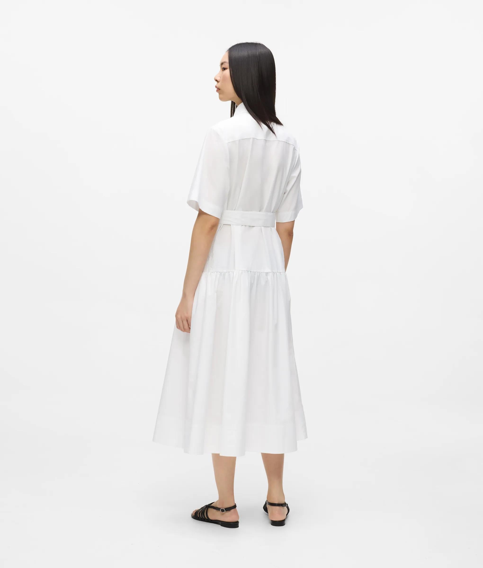 Karl Lagerfeld - Midi-hemdkleid, Damen, Weiss, Größe