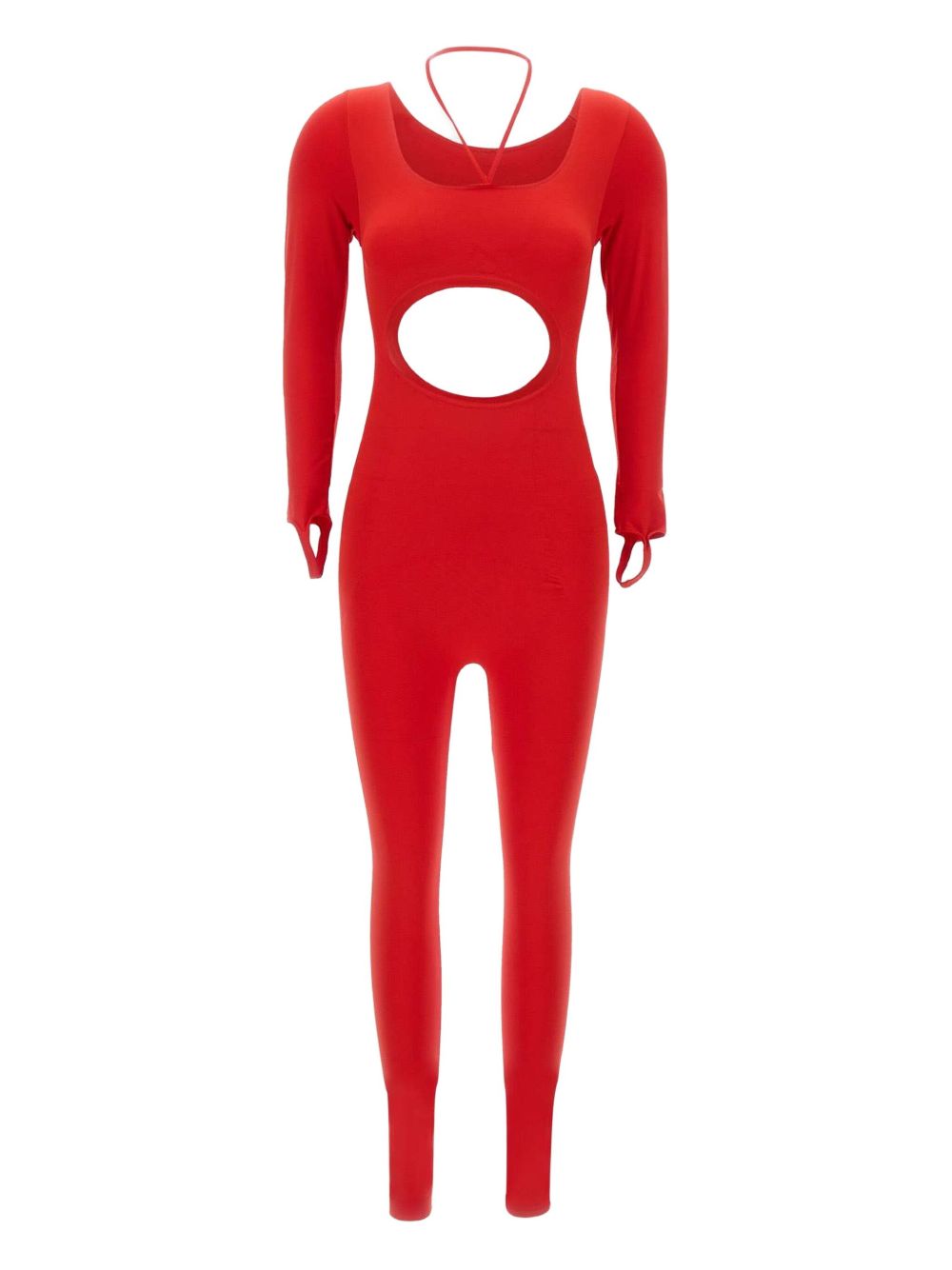 ANDREĀDAMO sculpting jersey jumpsuit - Red