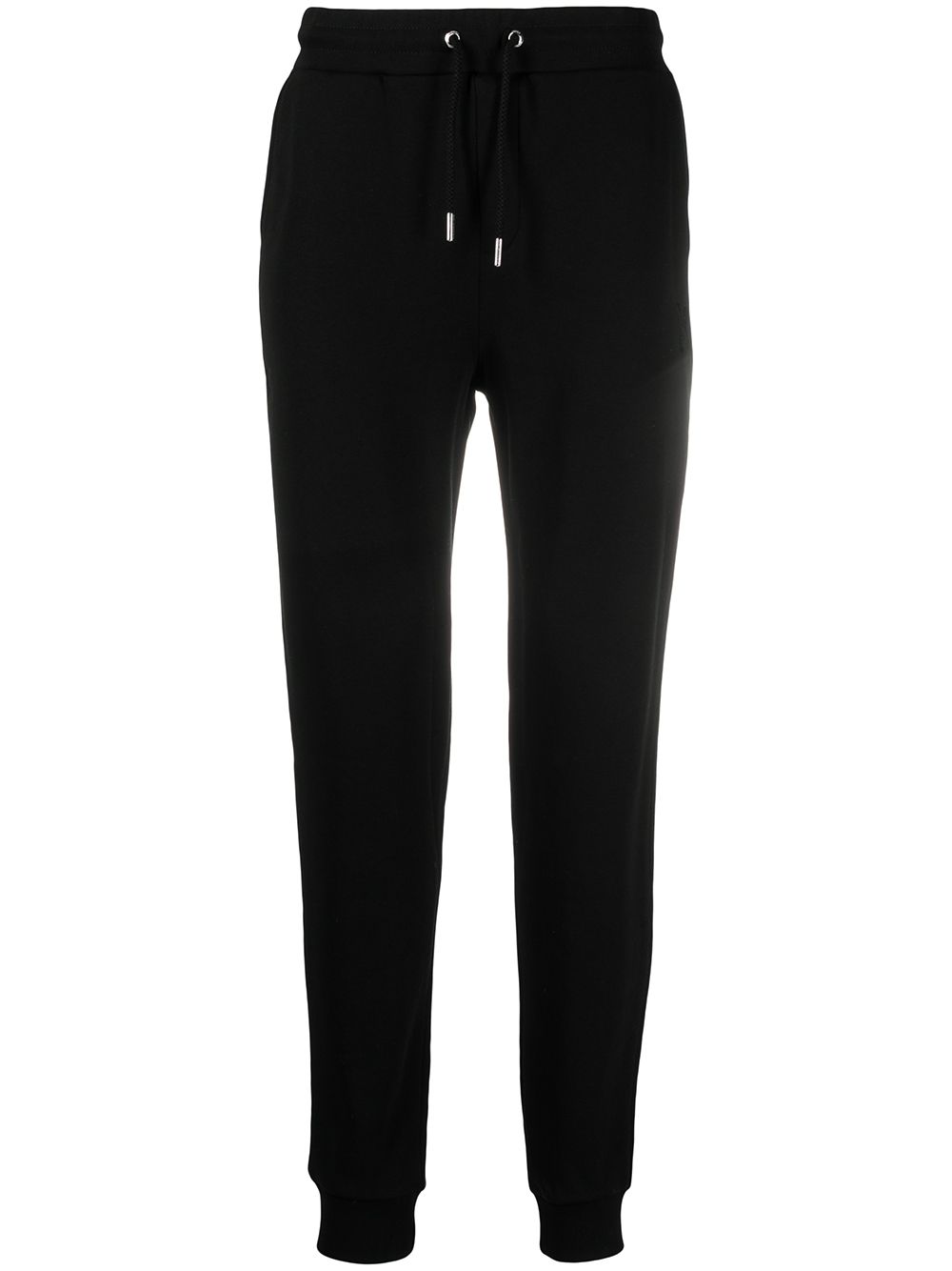 Cotton-blend track pants - Black