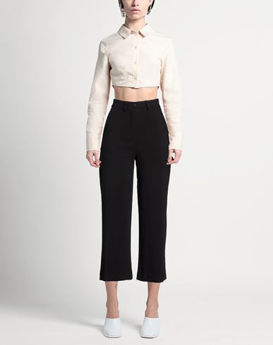 Même Road Woman Pants Black Size 4 Polyester, Rayon, Elastane