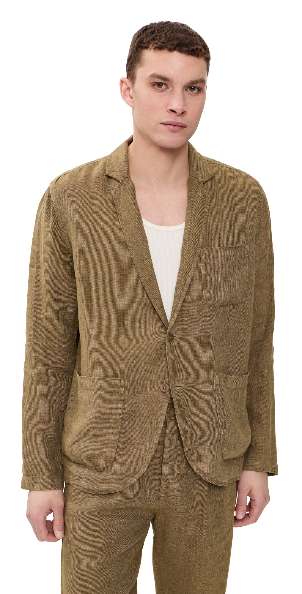 Linen Alta Blazer Chai