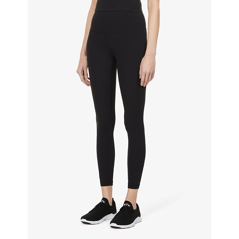 Womens Black Align Pocket-detail High-rise Stretch-knit Leggings