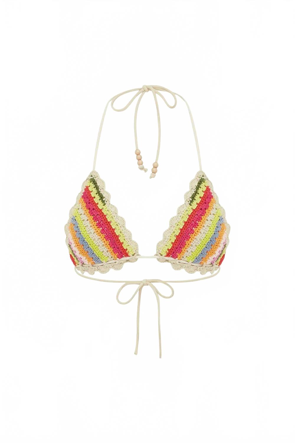 Women's The Crochet Tri Top In Howdy