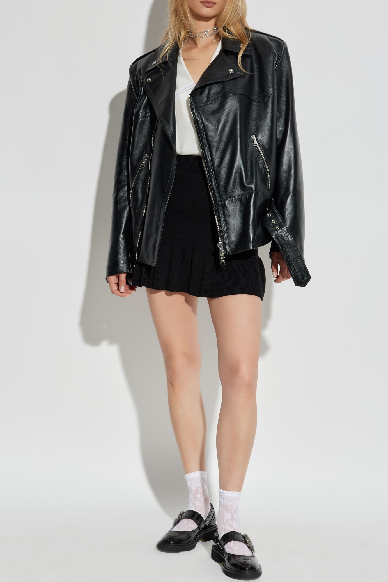 Leather Jacket, Women's, Black