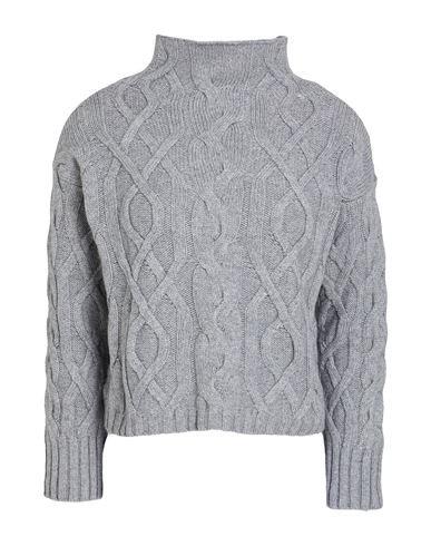 Woman Turtleneck Grey Size 2 Wool, Viscose, Polyamide, Cashmere