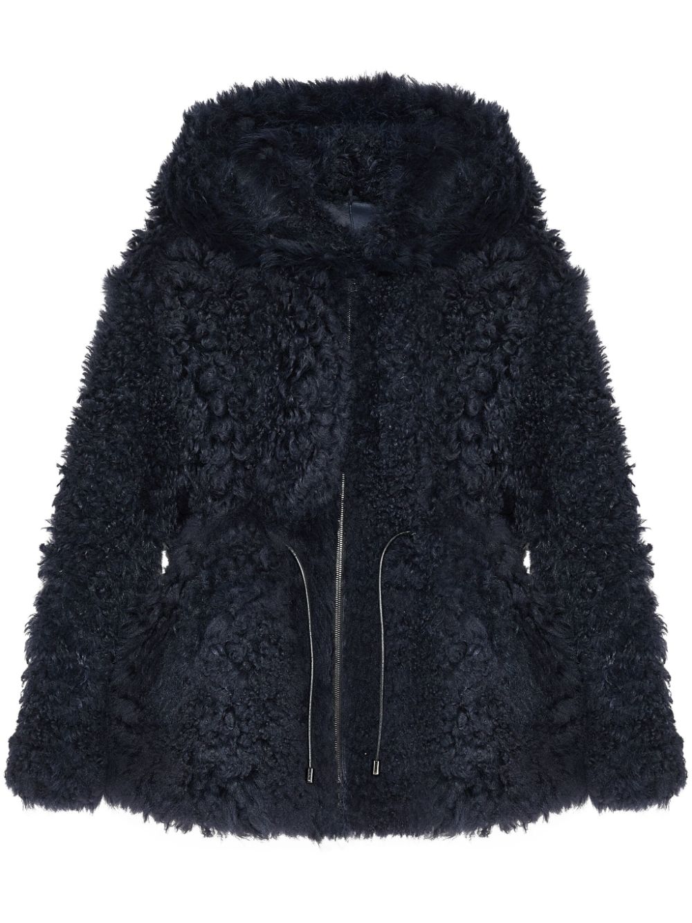 Drawstring-waist jacket - Blue
