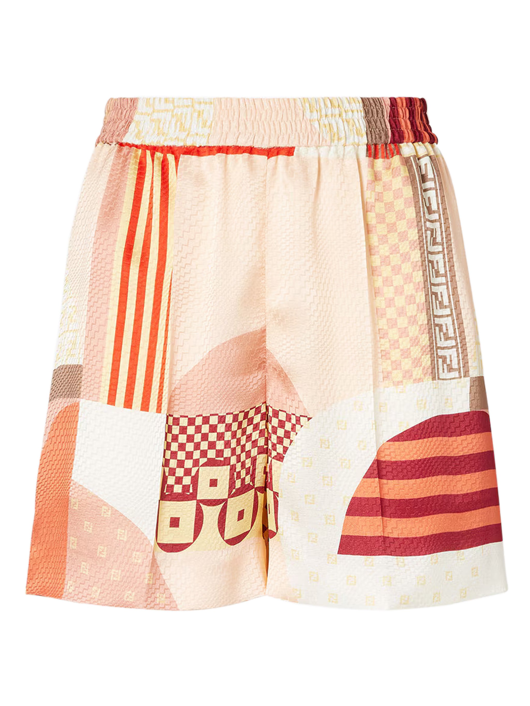 Silk Shorts with Artistic Waist - Size 38