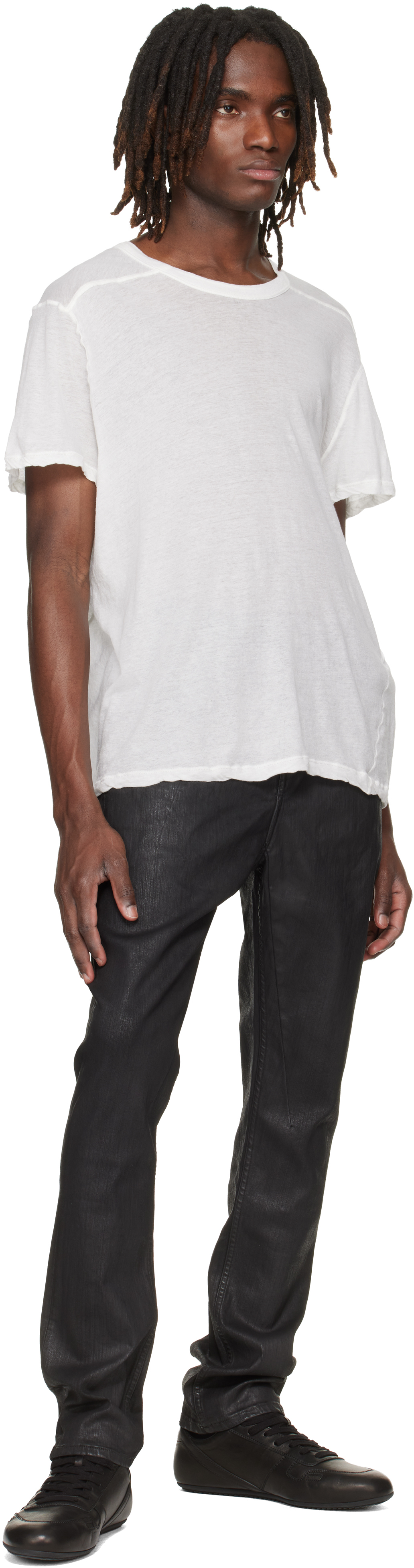 Black Temple Detroit Cut Jeans