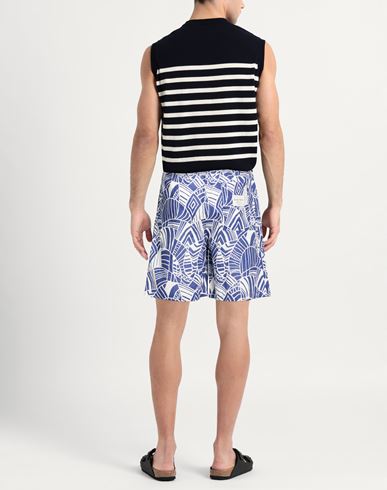 Man Shorts & Bermuda Shorts Bright blue Size L Linen, Cotton