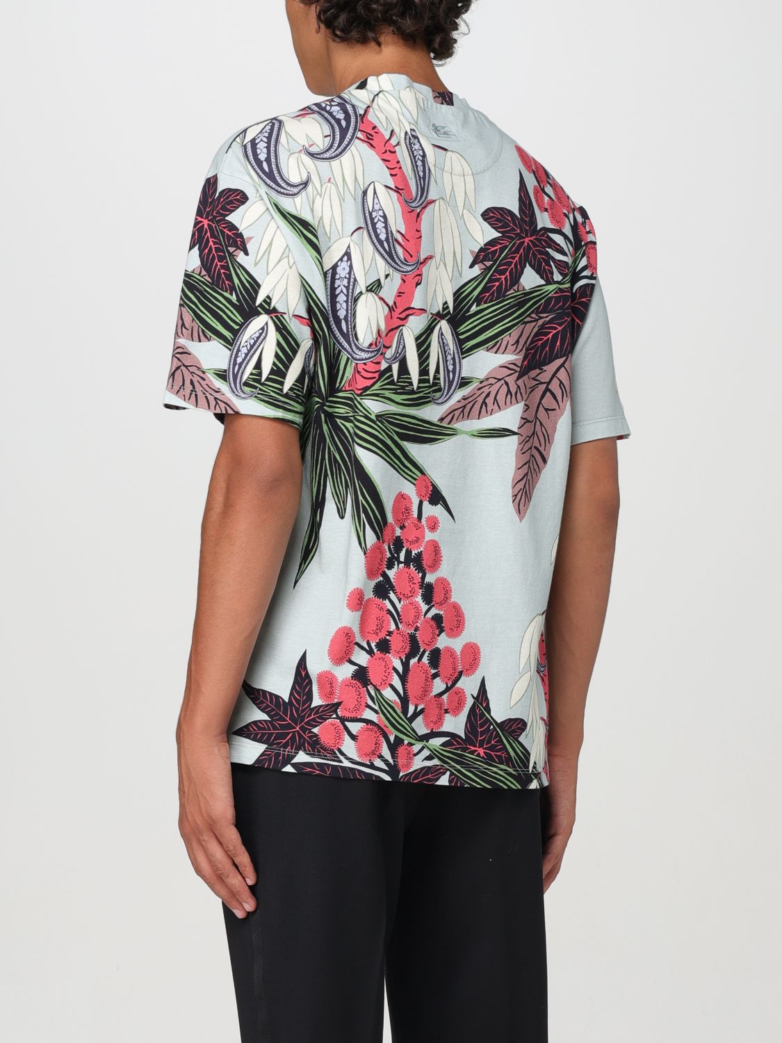 Printed short-sleeve T-shirt - Blue