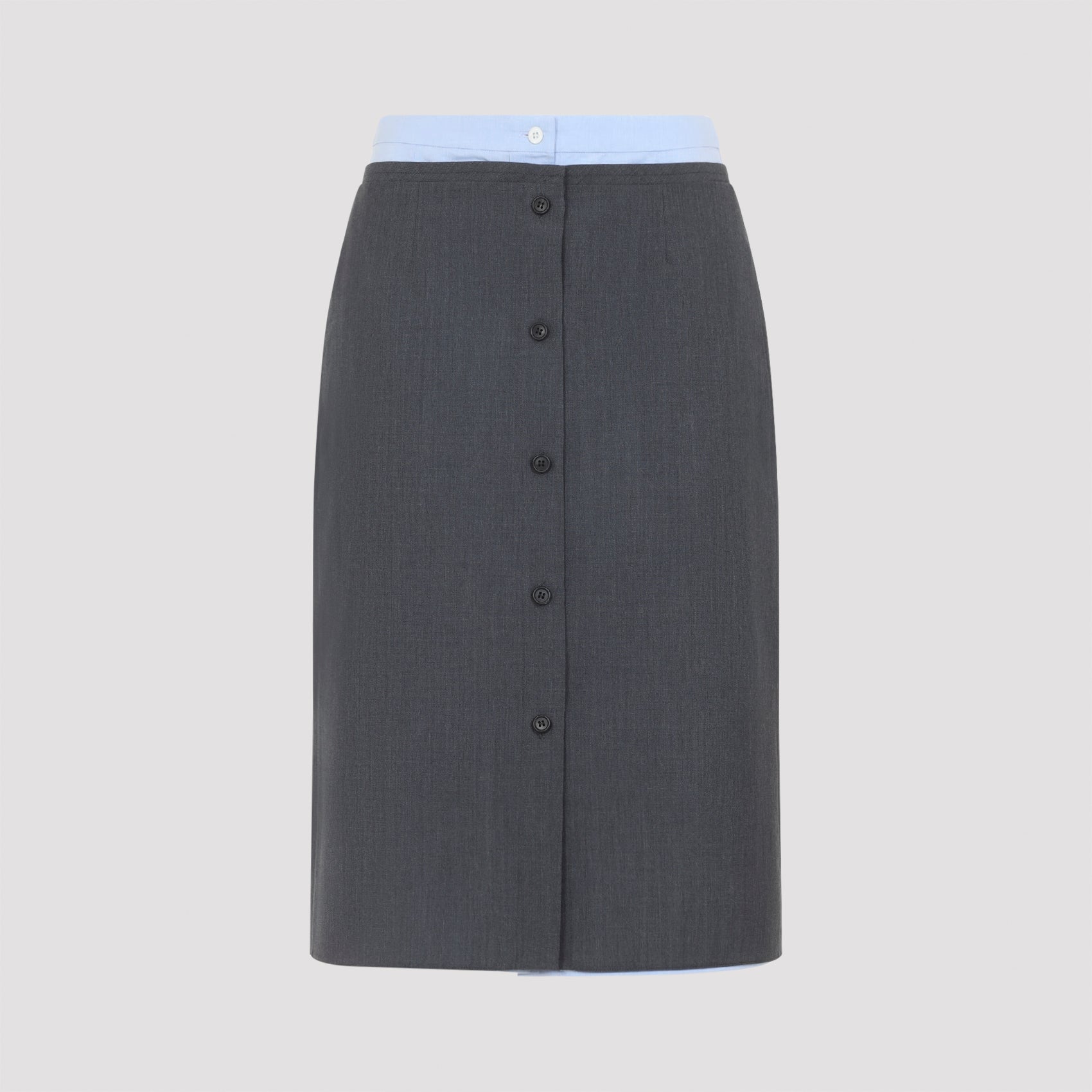 Women's Wool Midi Skirt for Fall Winter 2026
