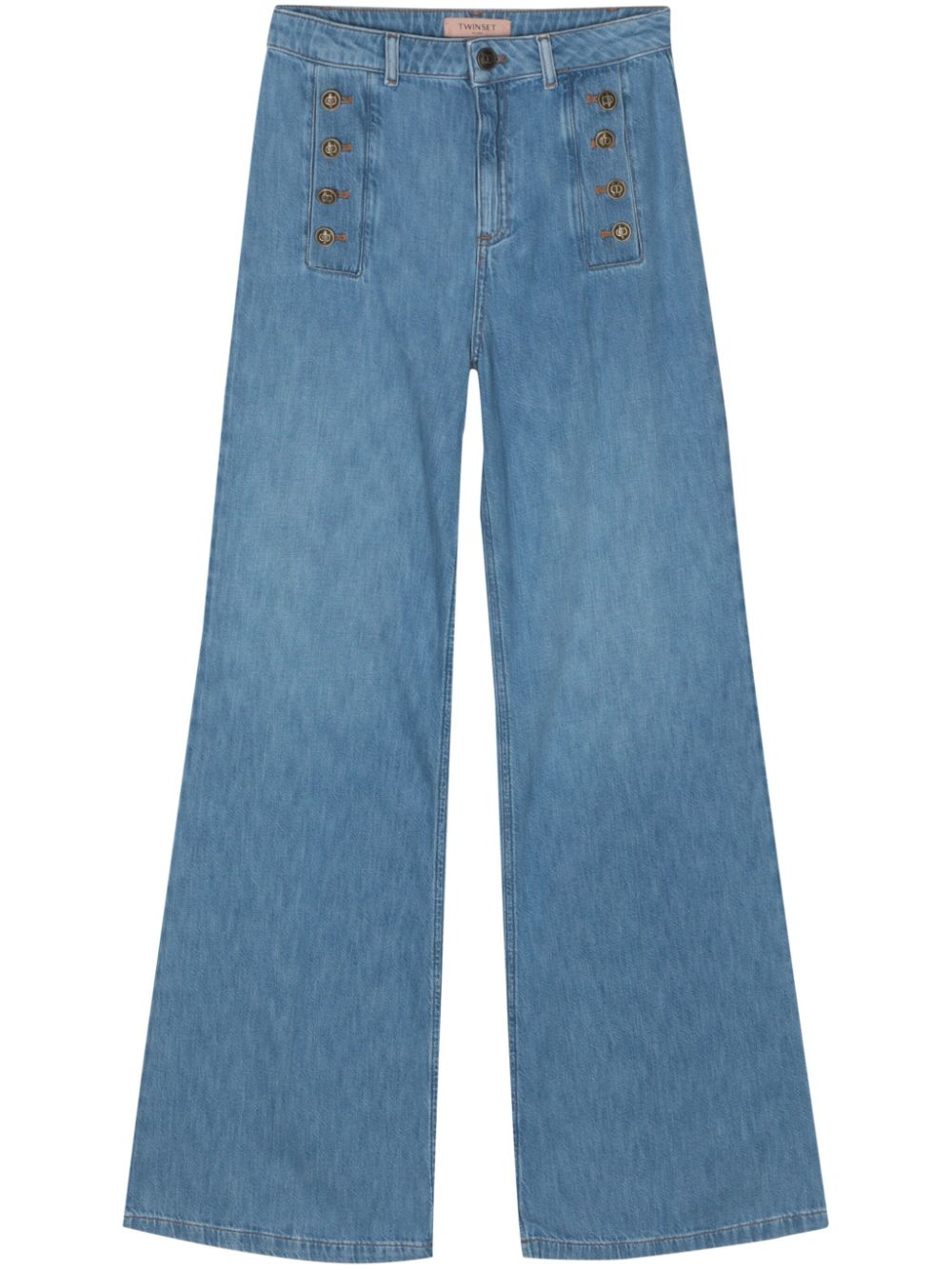 High-rise flared jeans - Blue