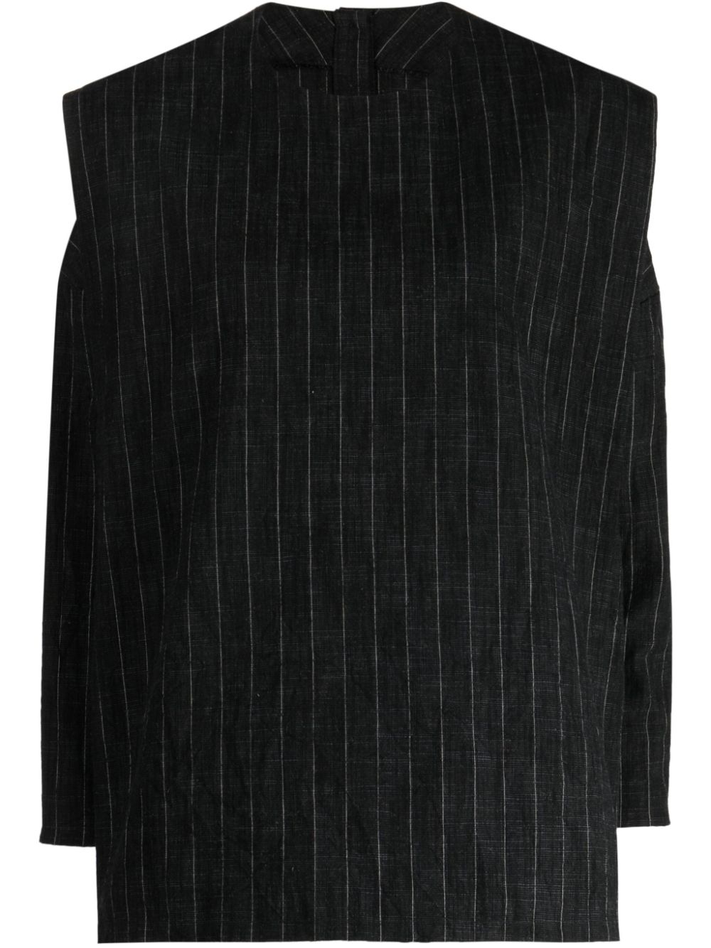 The Parchmenter striped top - Black
