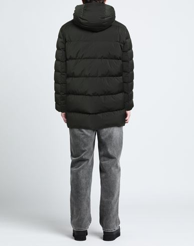 Man Puffer Military green Size L Polyester, Elastane