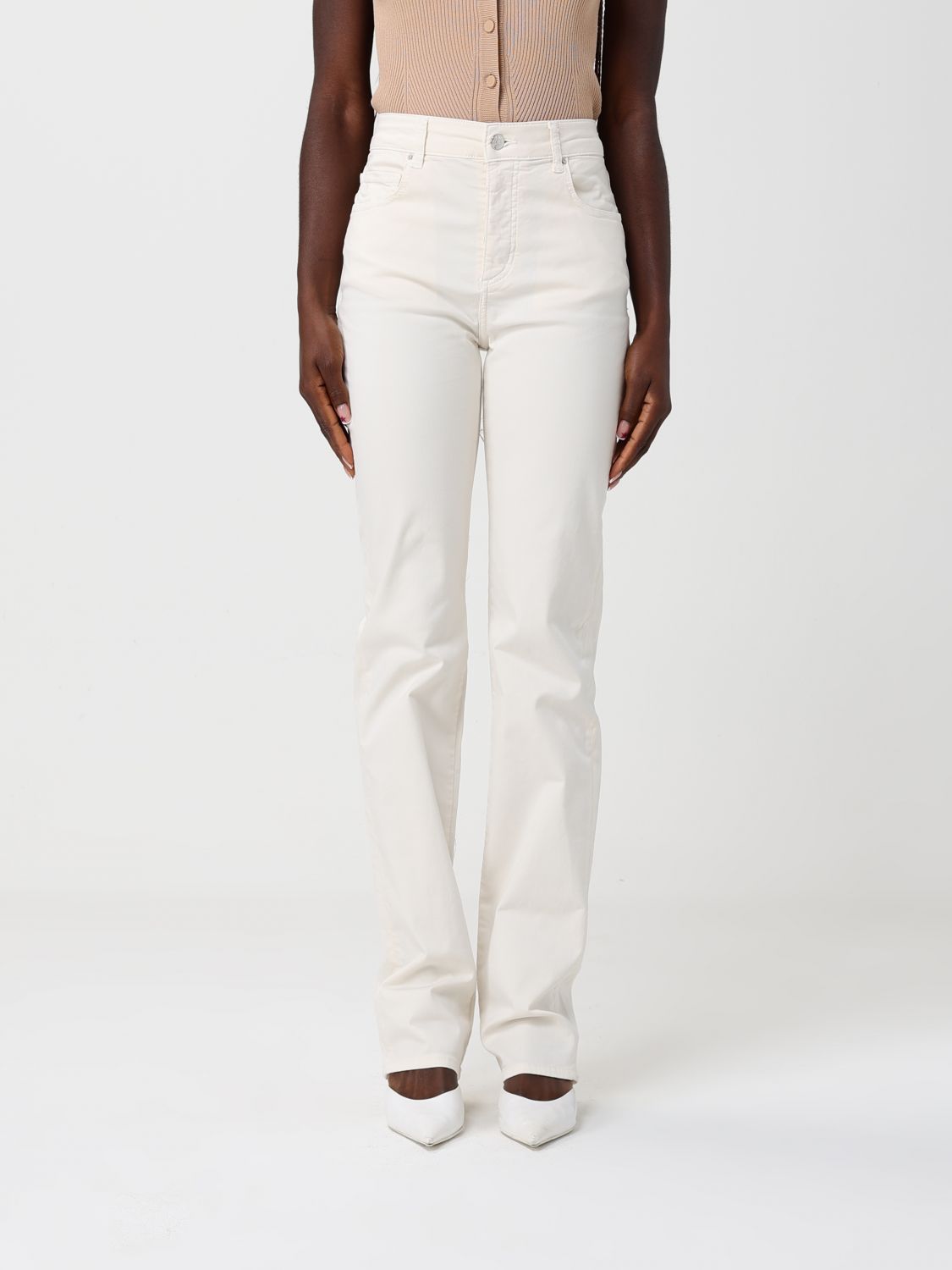 Pants Woman color Yellow Cream