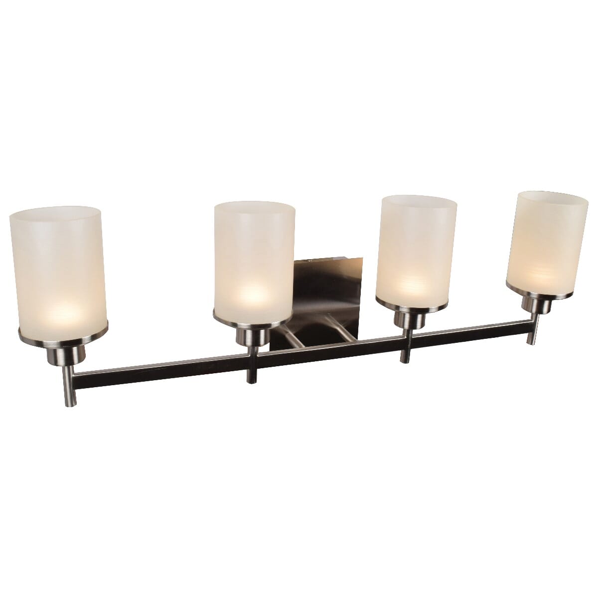 Access Perch 4-Light 9" Bathroom Vanity Light in Brushed Stee