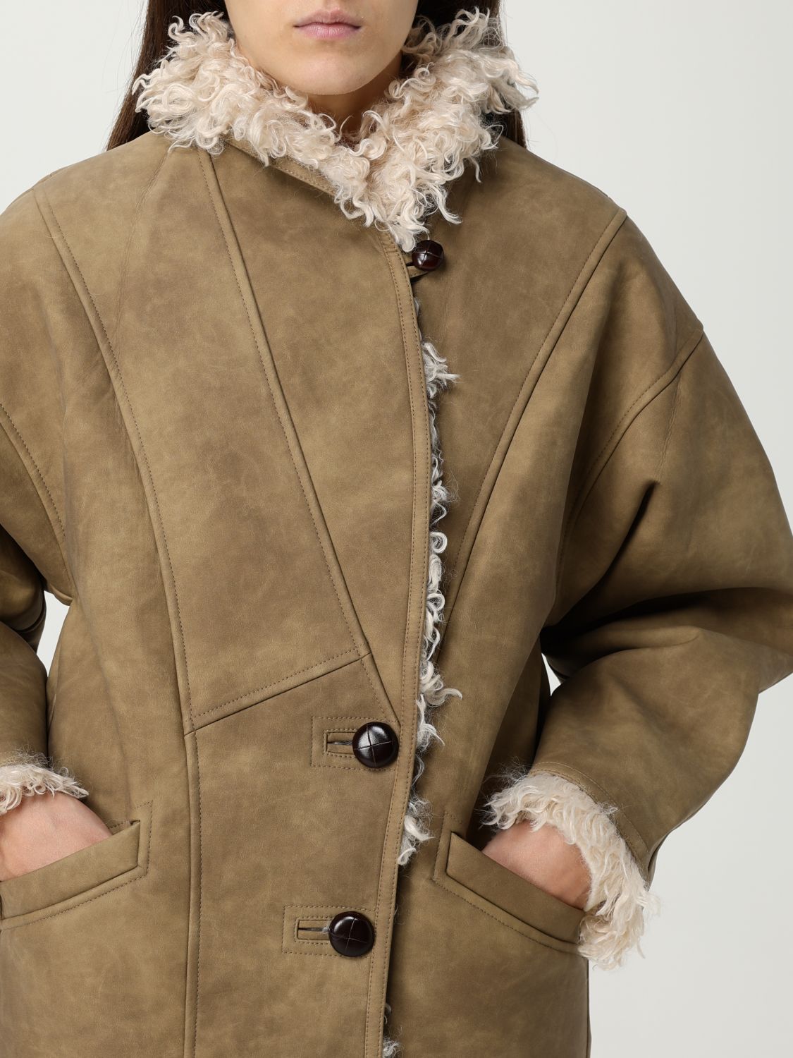 Coat Woman color Beige