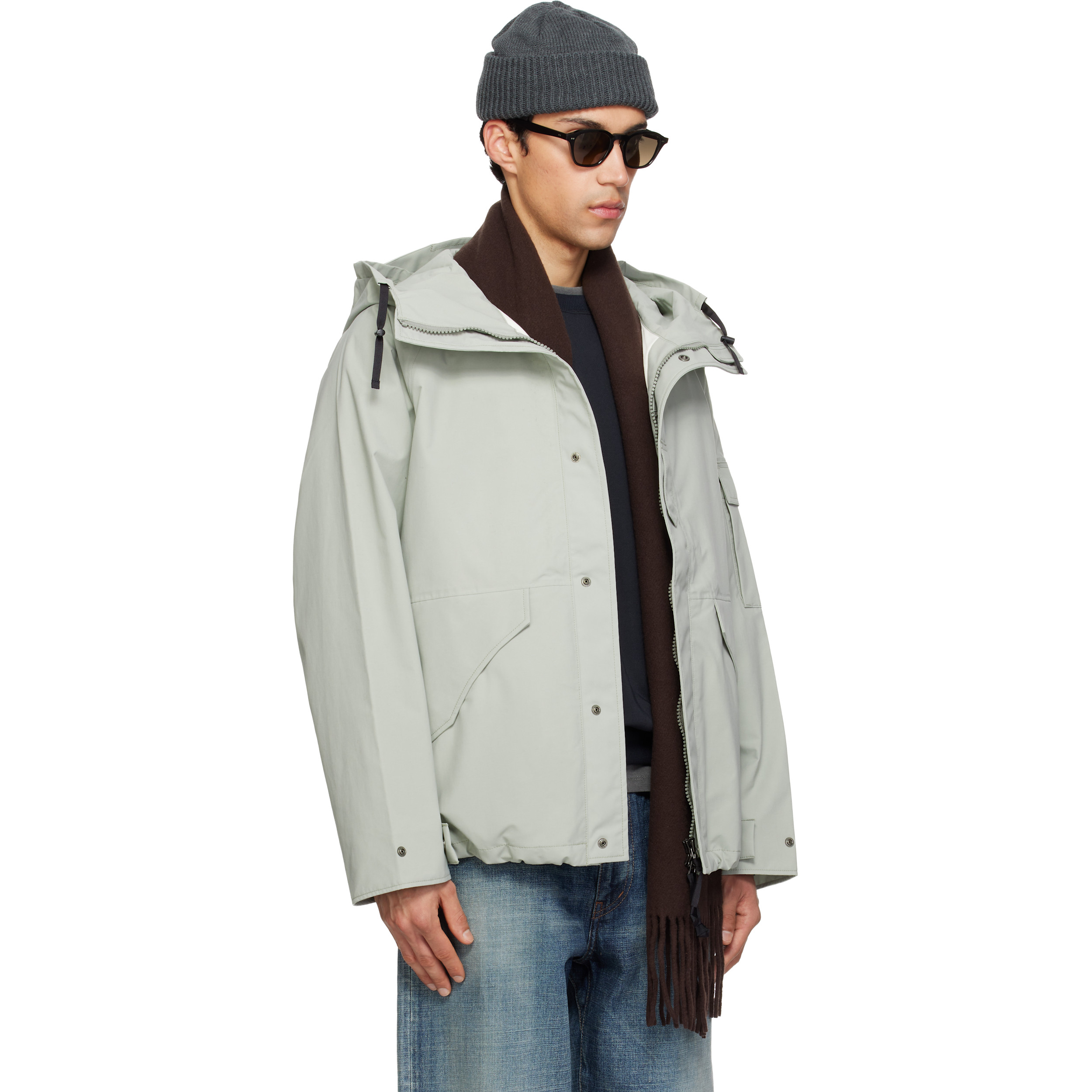 Gray 2L Nylon GORE-TEX Cruiser Jacket