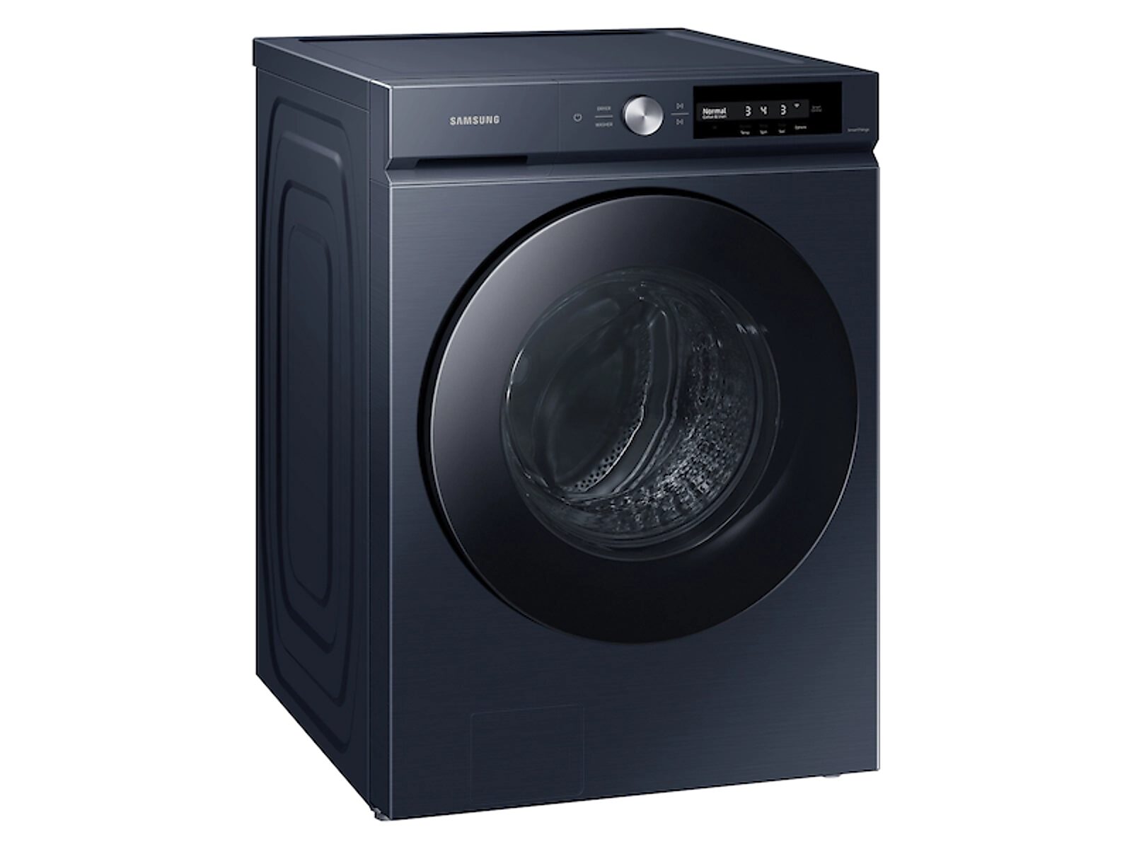 Bespoke 4.6 cu. ft. Large Capacity Front Load Washer with Super Speed Wash and AI Smart Dial in Brushed Navy Blue(WF46BB6700ADUS)