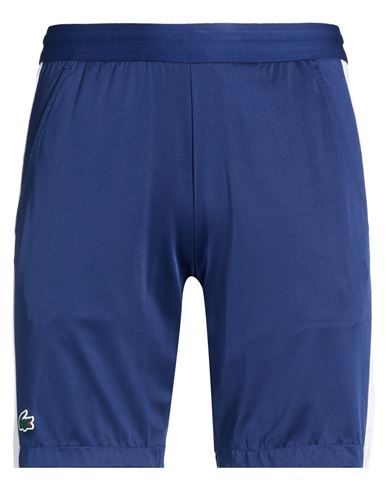 Man Shorts & Bermuda Shorts Navy Size 2 Polyester, Elastane