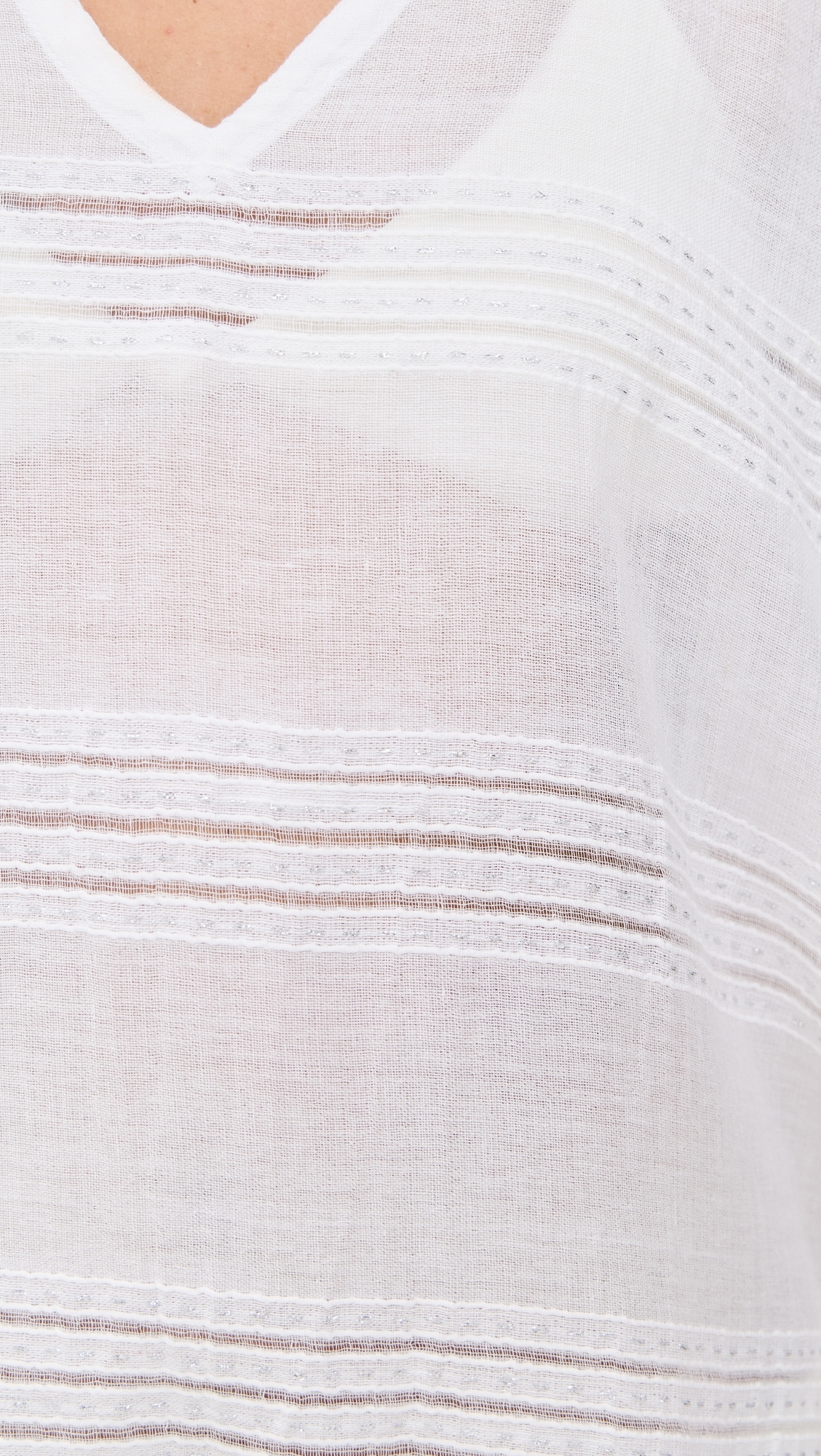 Lemlem Abira Classic Caftan White One Size