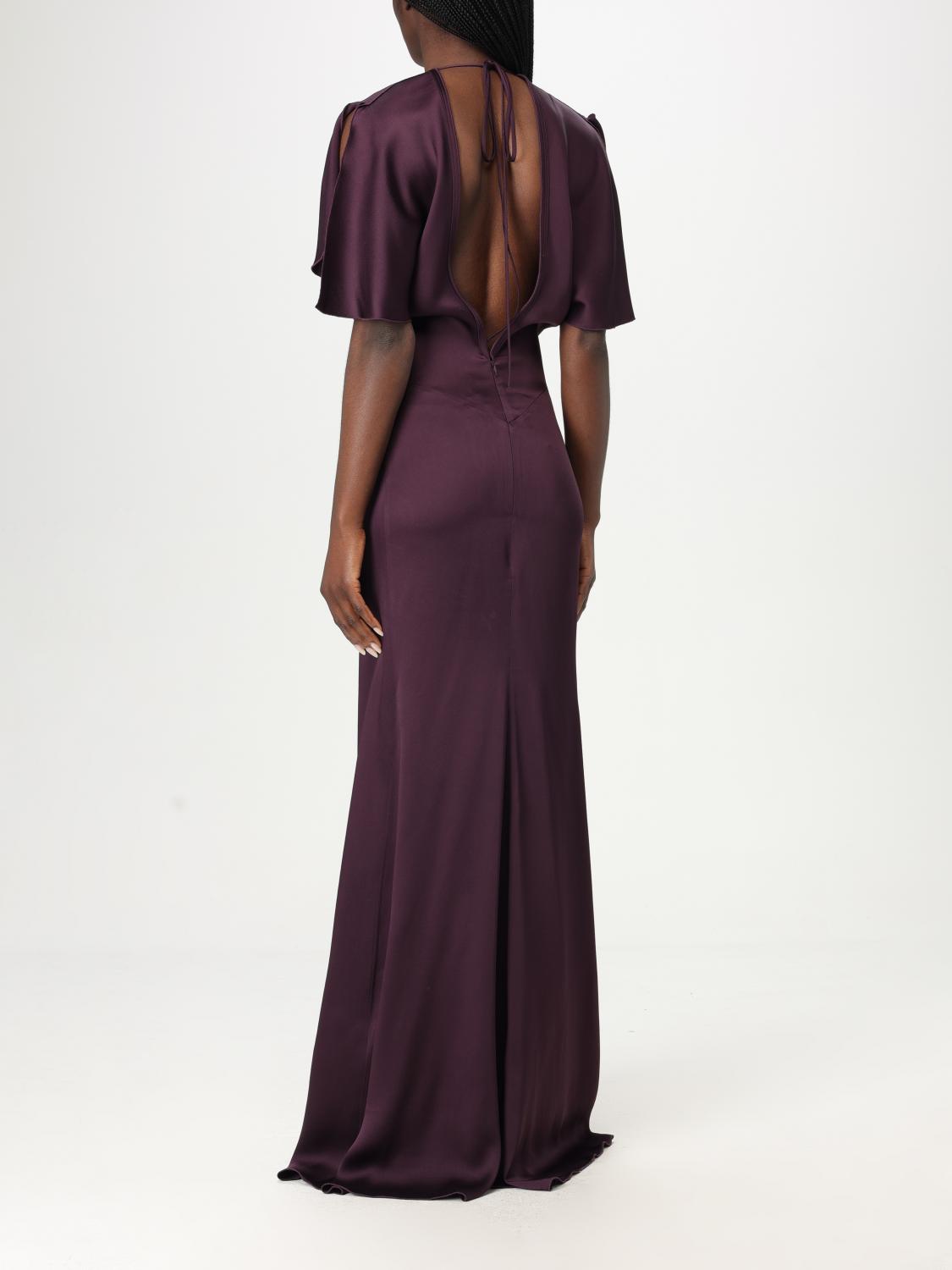 Gathered-waist maxi dress - Black