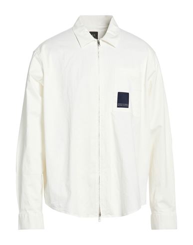 Man Shirt White Size XS Cotton, Elastane