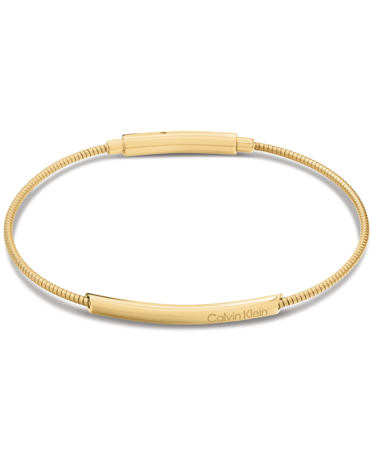 Women's Structured Stainless Steel Bracelet - Gold