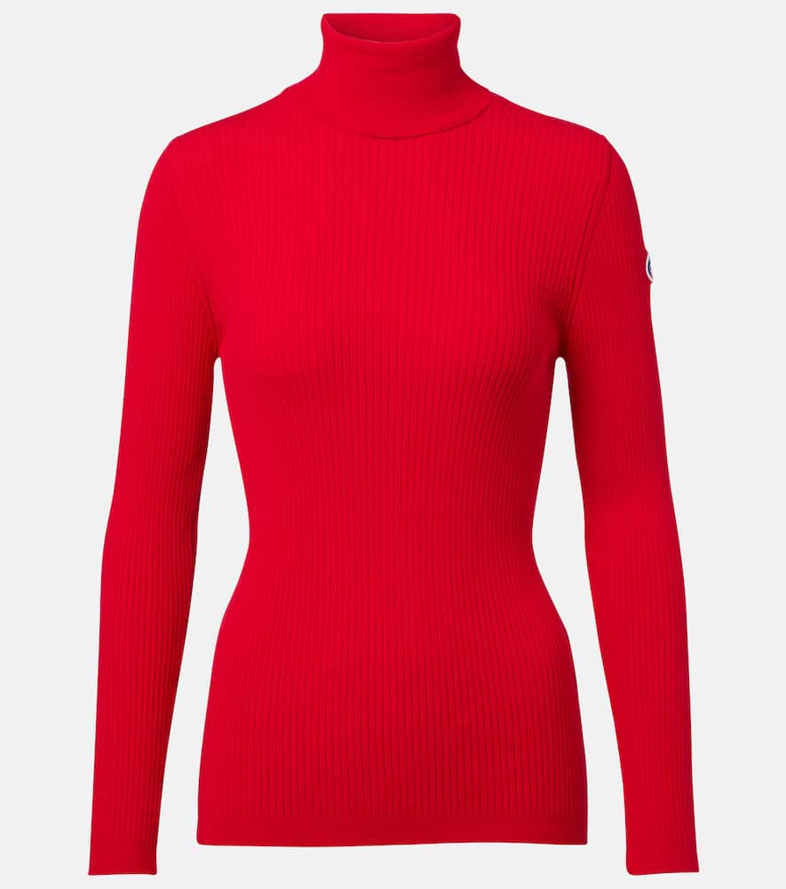 Ancelle ribbed-knit turtleneck sweater