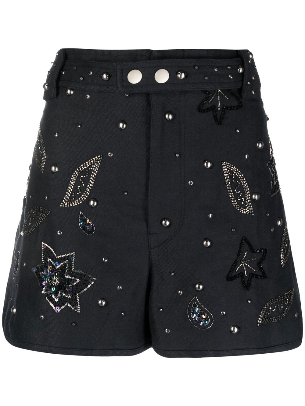 Kayneliae embroidered shorts - White