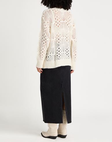 Woman Sweater White Size M Baby alpaca wool, Polyamide, Virgin Wool