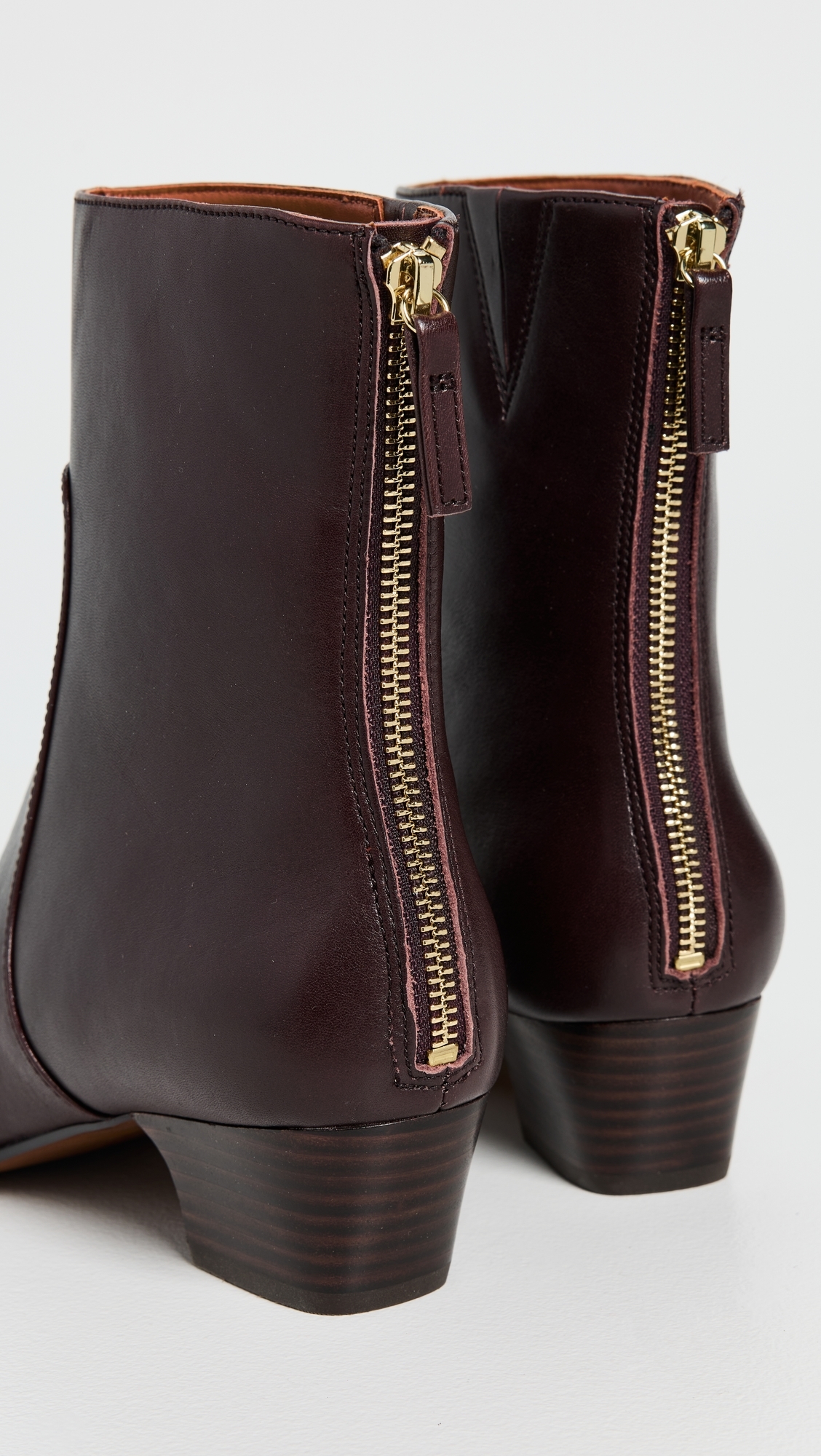 The Lexie Ankle Boots in Leather Turkish Coffee