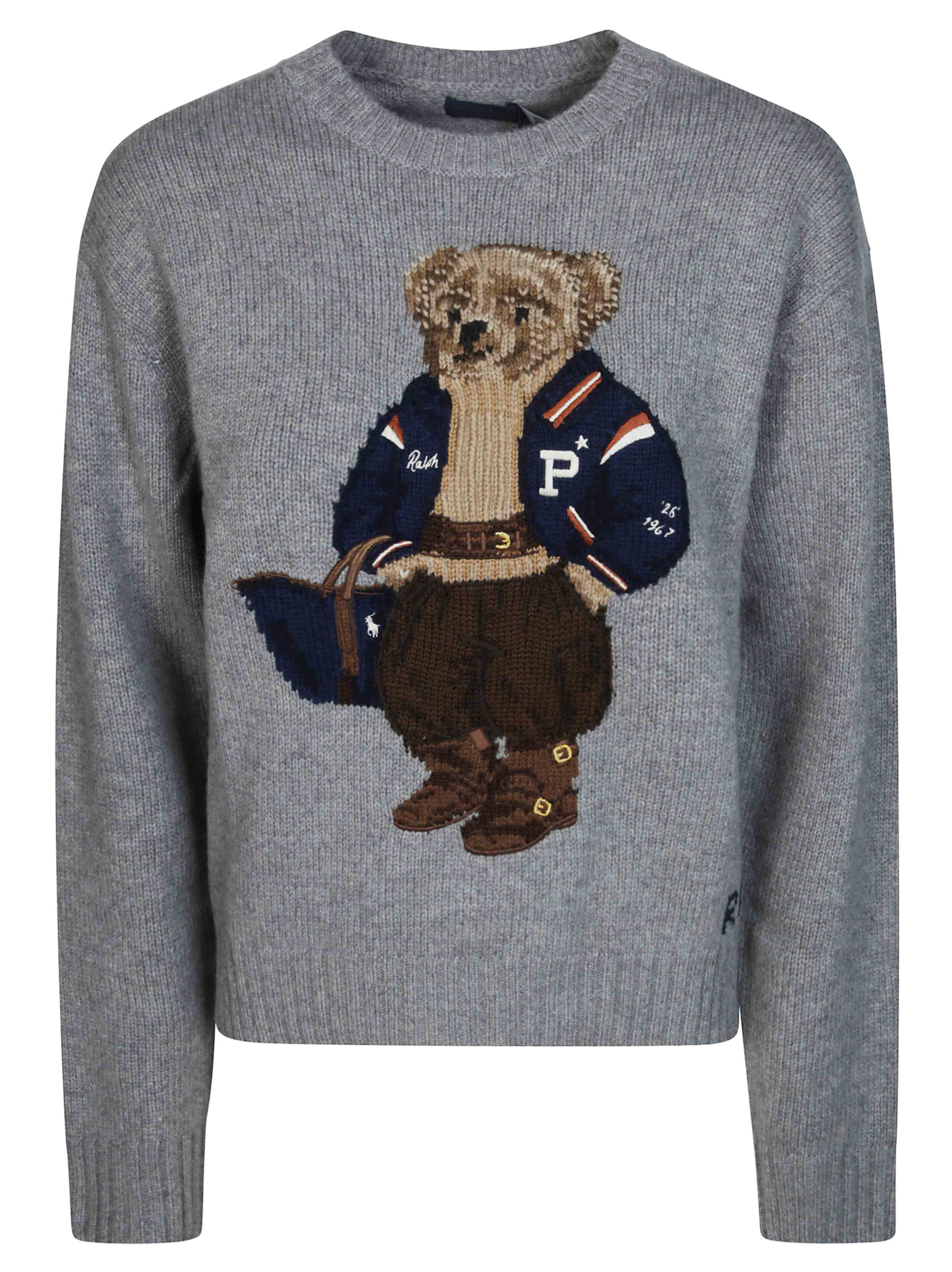Polo-style Cable-Knit Sweater
