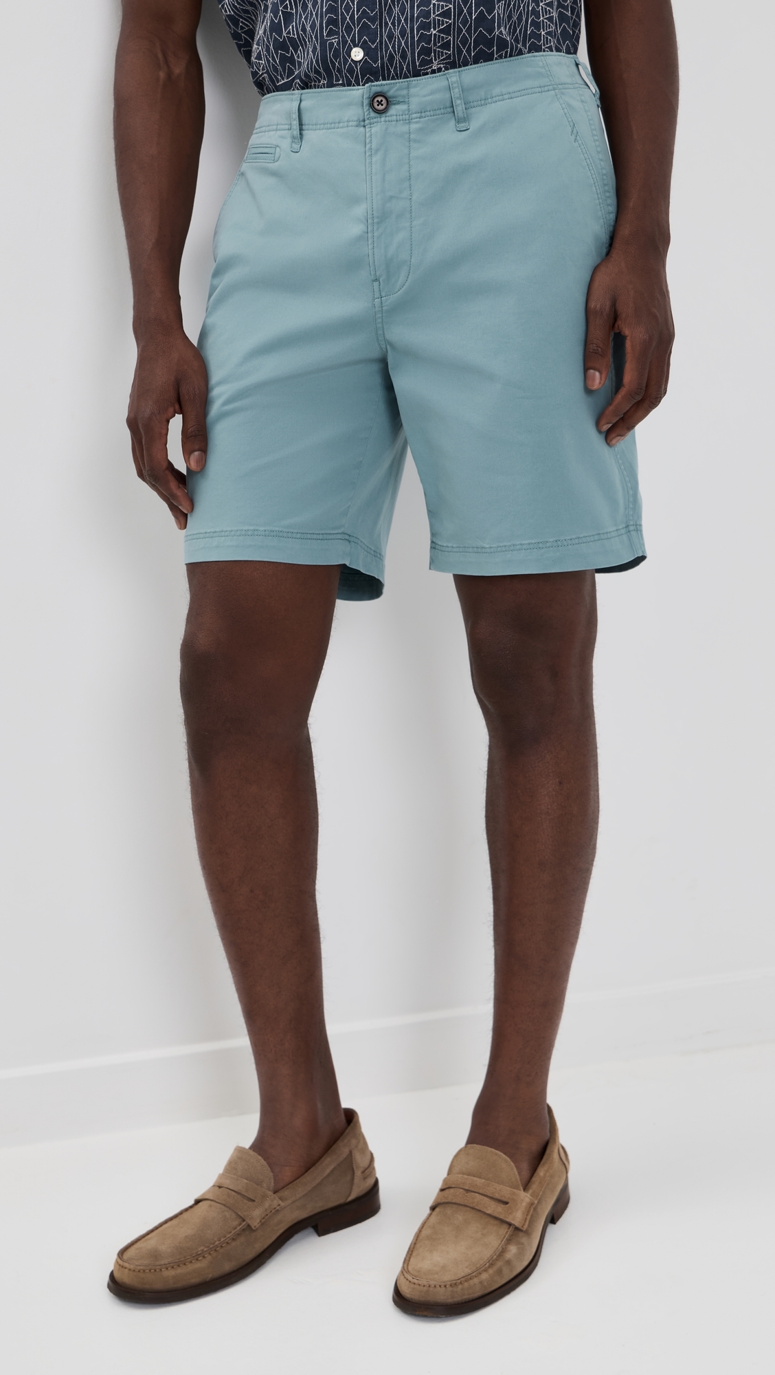 Chino Shorts 7.75 Steel Blue