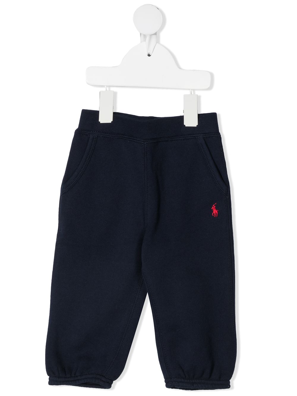 Embroidered logo trousers - Blue