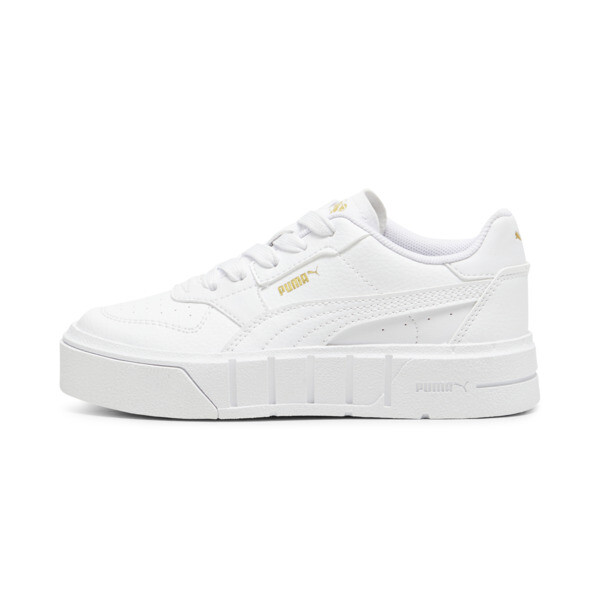 PUMA Cali Court Little Kids' Leather Sneakers in White