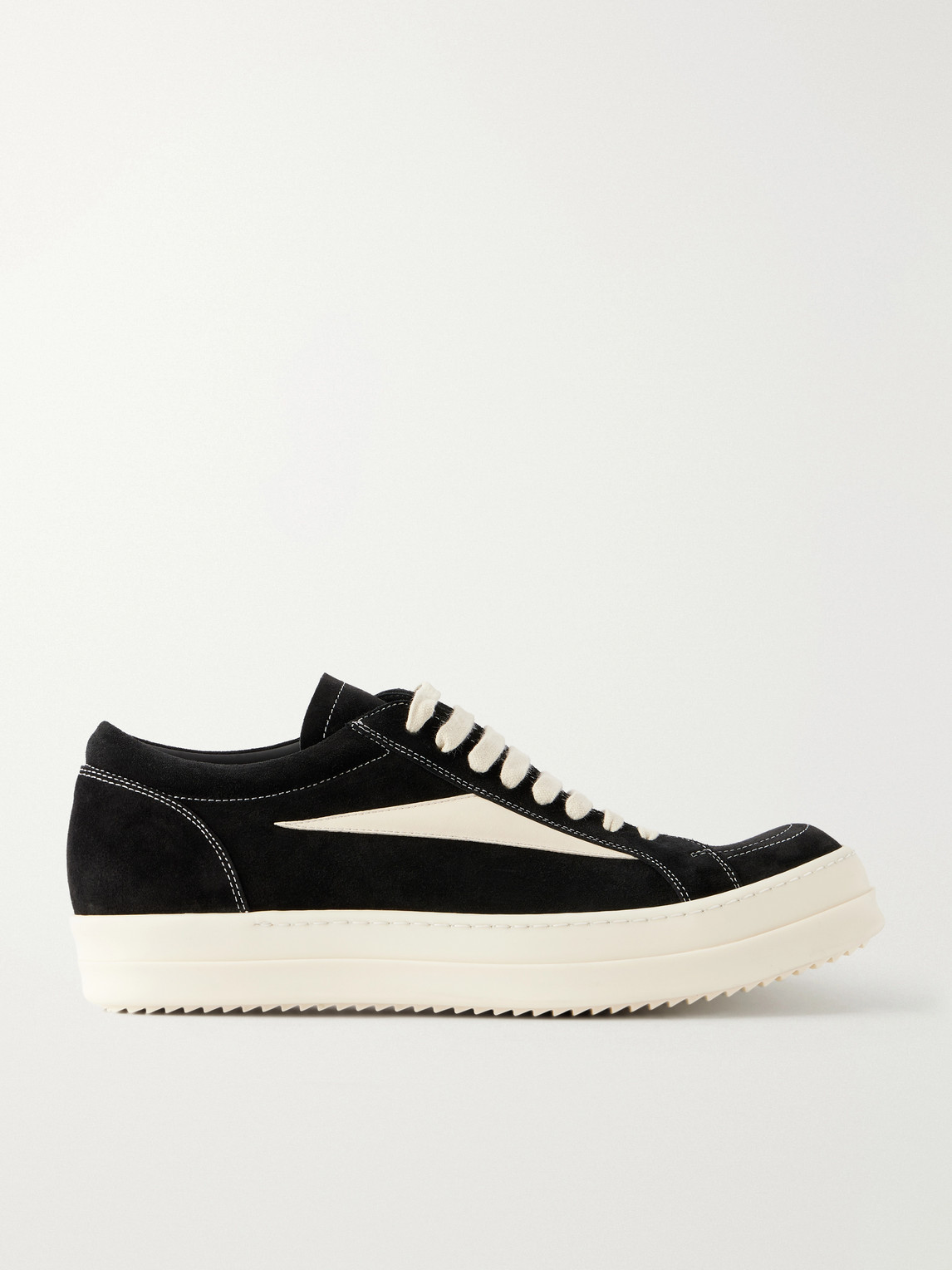 Vintage Full-Grain Leather-Trimmed Suede and Rubber Sneakers