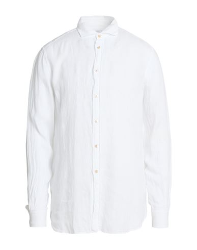 Man Shirt White Size 15 ¾ Linen