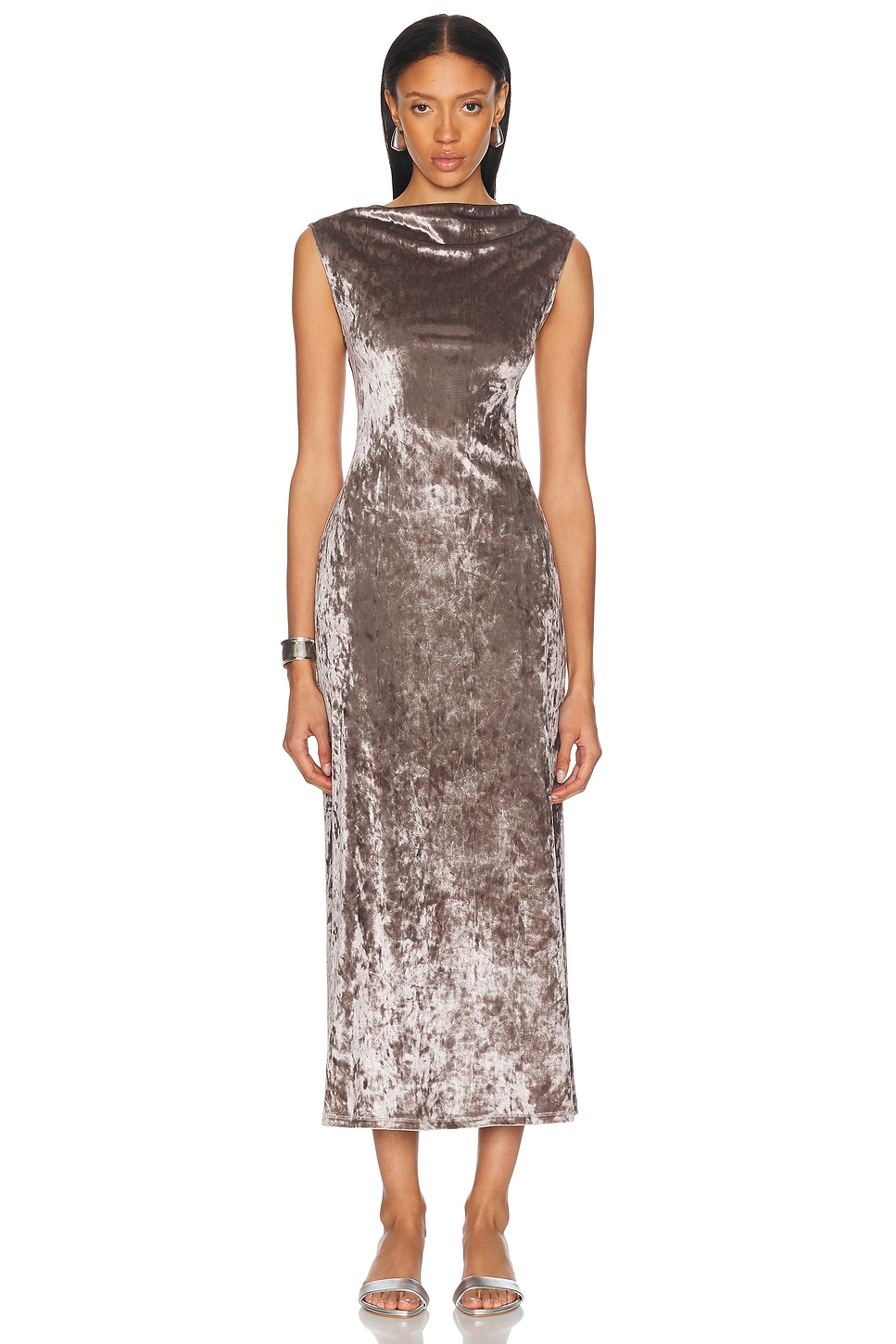 ALFIE Malu Dress in Taupe - Brown. XS also in L
