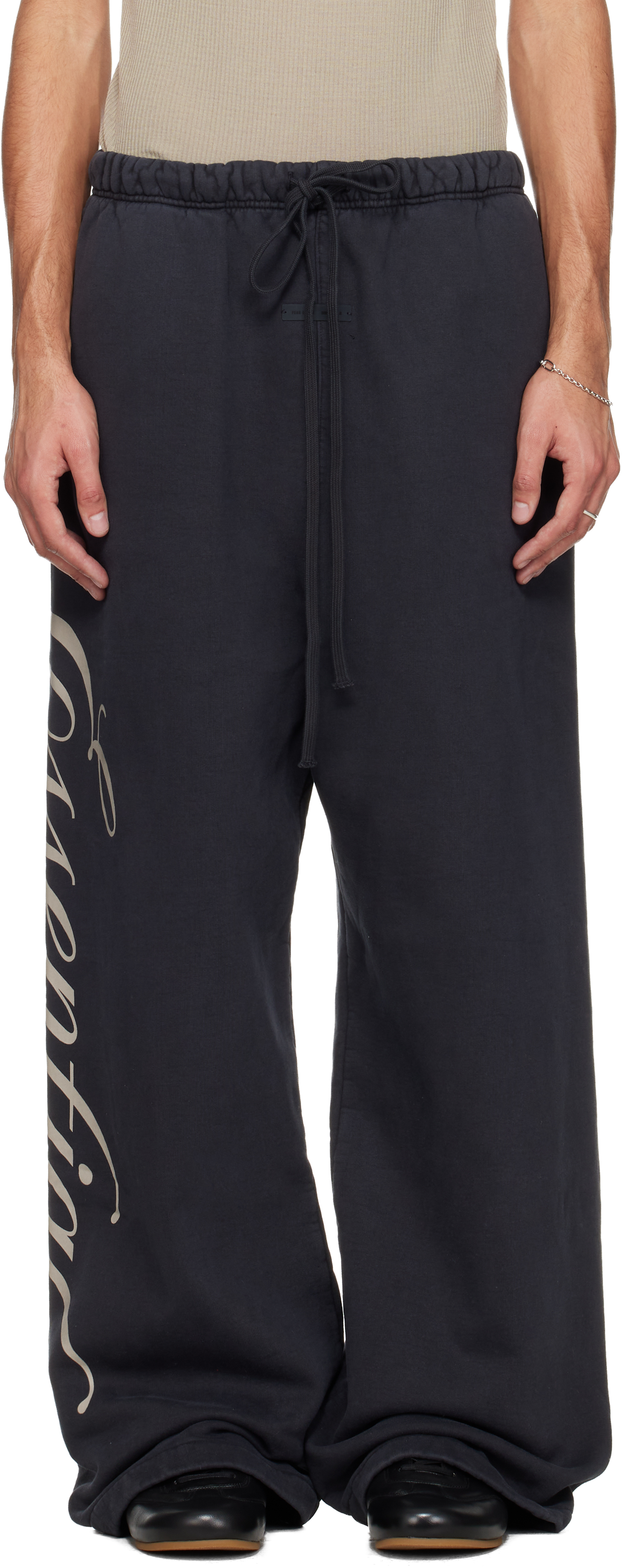 Black Holiday Heavy Fleece Lounge Sweatpants