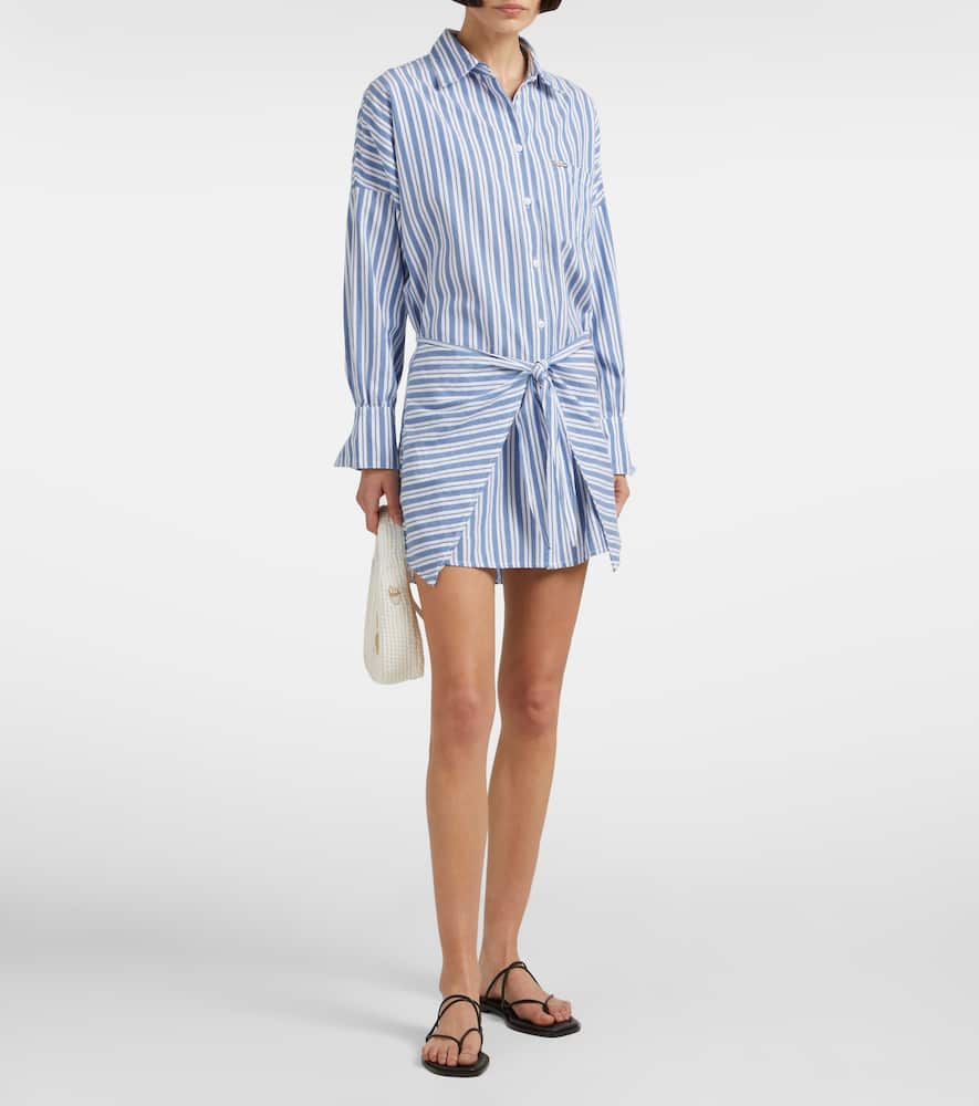 Sara striped cotton shirt dress