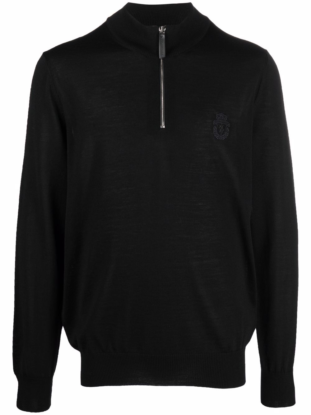 Pullover zip jumper - Black
