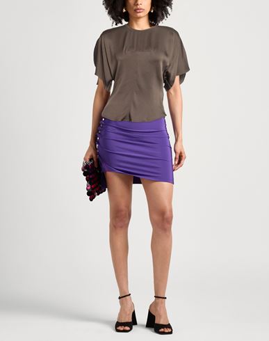 Woman Top Khaki Size 8 Viscose, Acetate